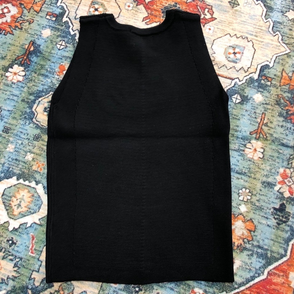 Diesel Black Ribbed Tank with Logo - Picture 2 of 4